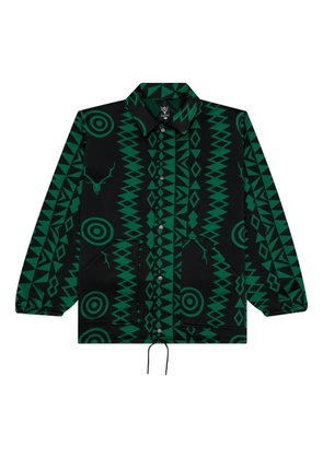 SOUTH2 WEST8 geometric-pattern coach jacket - Black