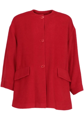 Christian Dior Pre-Owned 1980s single-breasted coat - Red