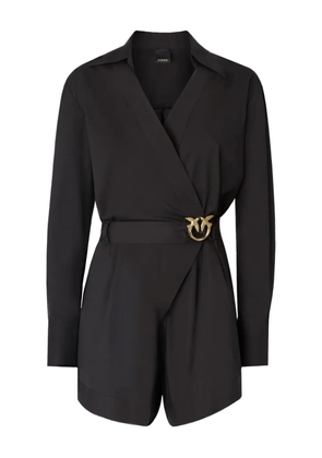 PINKO buckle belted playsuit - Black
