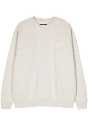 Awake NY logo-embroidered mélange sweatshirt - Grey