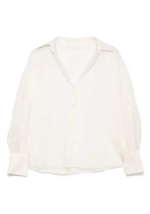 Isabel Sanchis silk long sleeves shirt - White