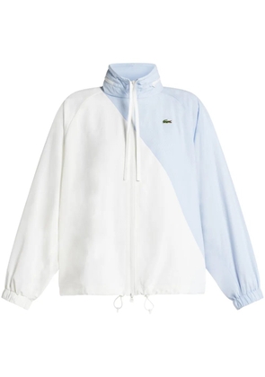 Lacoste two-tone mock-neck jacket - White