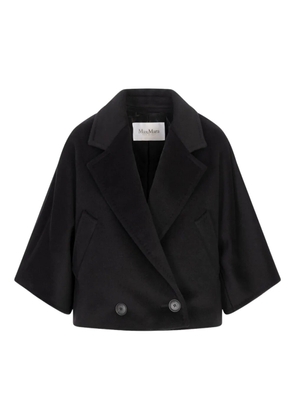 Max Mara double-breasted short coat - Black