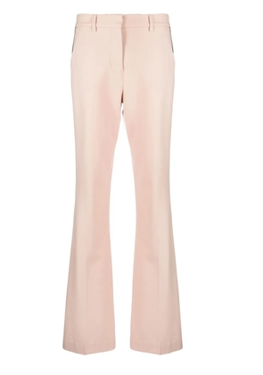 P.A.R.O.S.H. side-stripe flared trousers - Neutrals