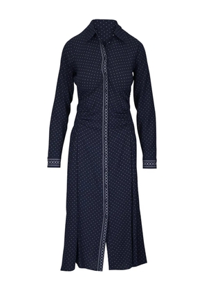 Veronica Beard Lex polka-dot midi shirt dress - Blue