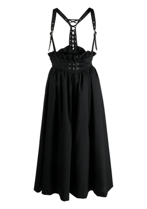 Noir Kei Ninomiya pleated midi dress - Black
