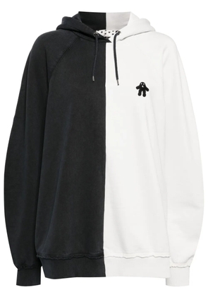 AVAVAV colour-block cotton hoodie - Black