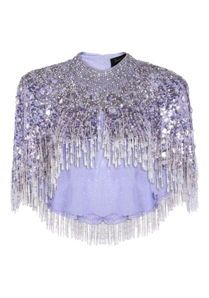 Jenny Packham fringed blouse - Purple