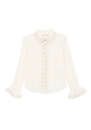 ZIMMERMANN lace-trimmed blouse - Neutrals