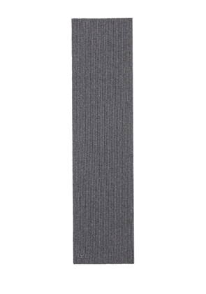 Courrèges ribbed wool scarf - Grey