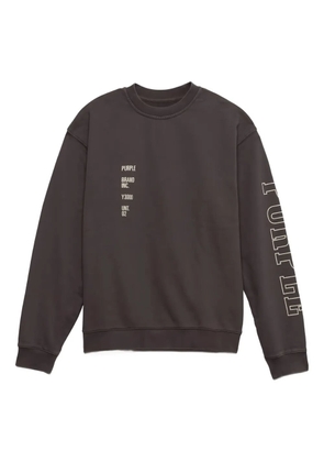 Purple Brand Relic crew-neck sweatshirt - Brown