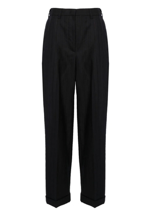 Miu Miu high-waisted pinstripe tailored trousers - Blue