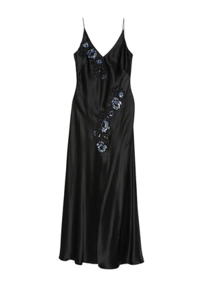 Carine Gilson embroidered nightdress - Black