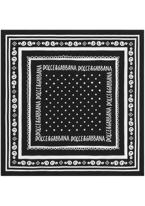 Dolce & Gabbana bandana-print scarf - Black
