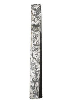 Dolce & Gabbana sequin-embellished scarf - Silver