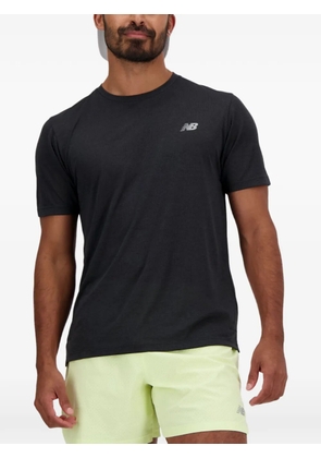 New Balance logo-detail T-shirt - Black