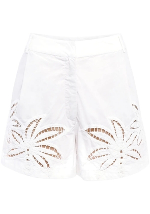 Hemant And Nandita Lani cotton mini shorts - White