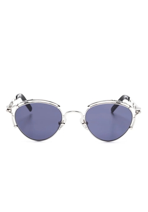 Jean Paul Gaultier cut-out logo sunglasses - Silver