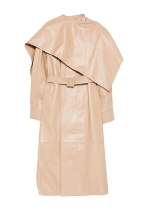 ducie Nina leather coat - Neutrals
