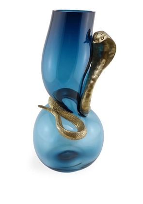 Vanessa Mitrani Cobra glass vase (400mm) - Blue