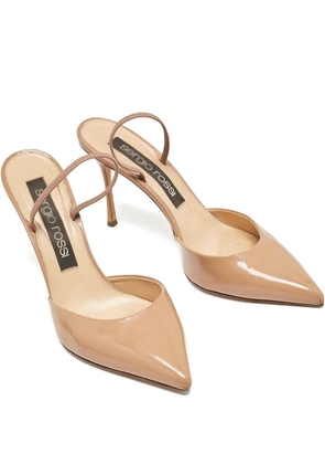 Sergio Rossi Vintage 75mm Godiva pumps - Neutrals