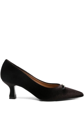 Isabel Ferranti 60mm bow-detailed pointed pumps - Brown