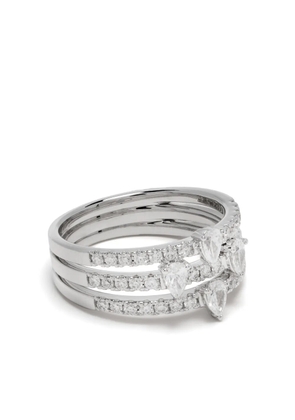 Persée 18kt white gold diamond ring - Silver