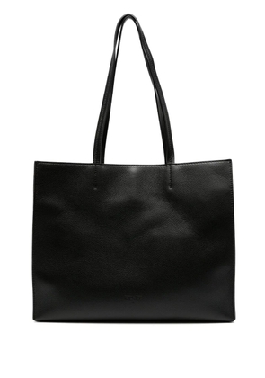 Patrizia Pepe grained leather tote bag - Black
