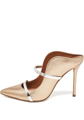 Malone Souliers pointed-toe strappy pumps - Gold