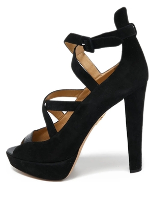 Charlotte Olympia pre-owned 140mm Gladys sandals - Black