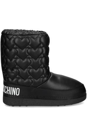 Love Moschino chunky quilted boots - Black