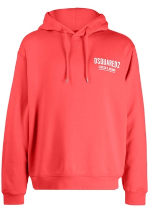 DSQUARED2 logo-print cotton hoodie
