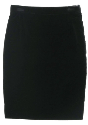 Saint Laurent Pre-Owned 1970s velvet skirt - Black