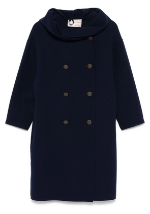 Lanvin Pre-Owned 1990s felted coat - Blue