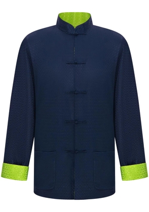 Shanghai Tang patterned reversible jacket - Blue