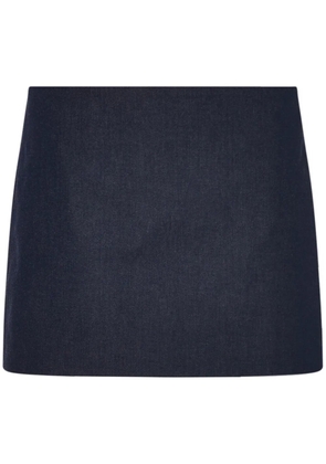 Rosetta Getty twill mini skirt - Blue