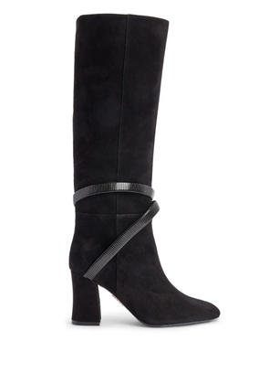 René Caovilla suede boots - Black