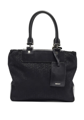 DKNY Vintage monogram-pattern tote bag - Black