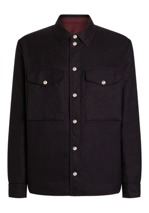 Dolce & Gabbana reversible flannel shirt jacket - Black