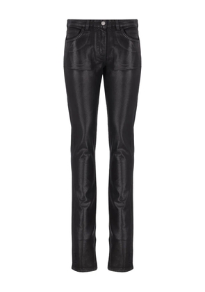 Laneus metallic-effect trousers - Black