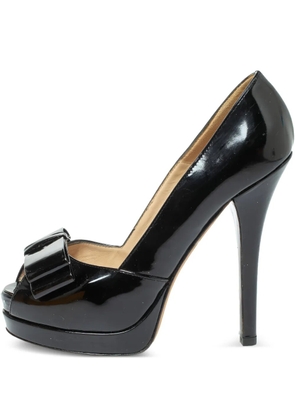 Fendi Pre-Owned 140mm bow-detail pumps - Black