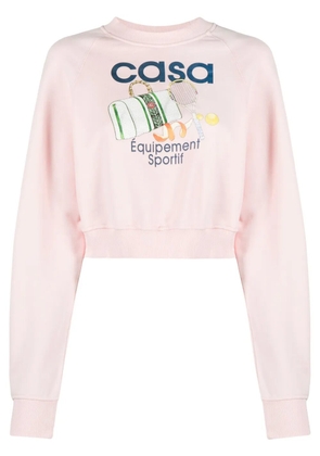 Casablanca Equipement Sportif organic cotton sweatshirt - Pink