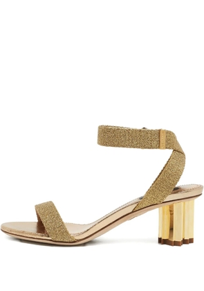 DSQUARED2 50mm lurex sandals - Yellow