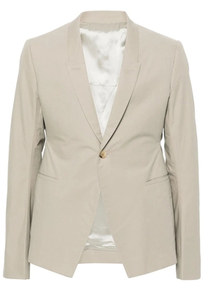 Rick Owens single-breasted poplin blazer - Neutrals
