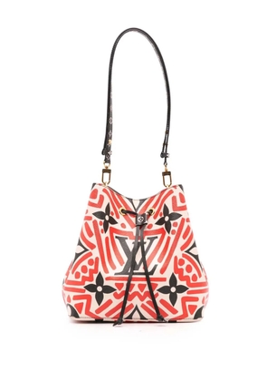 Louis Vuitton Pre-Owned 2020 Monogram Giant Crafty Neonoe MM bucket bag - Red