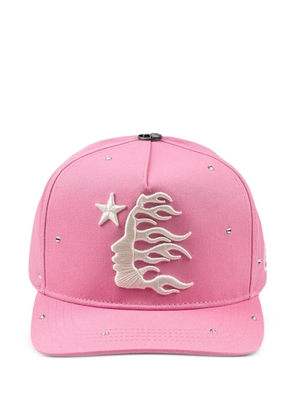 HELLSTAR rhinestone logo cap - Pink