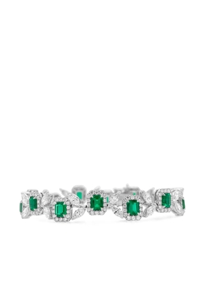HYT Jewelry emerald and diamond tennis bracelet - Silver