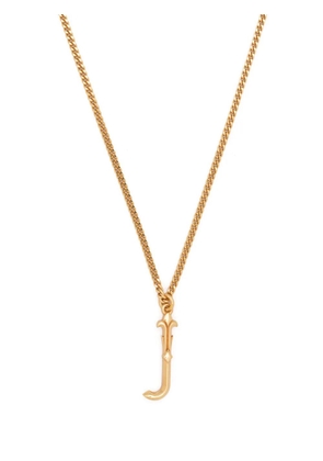 Emanuele Bicocchi Alphabet Pendant J sterling silver necklace - Gold