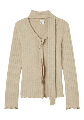b+ab ruffled cardigan - Neutrals