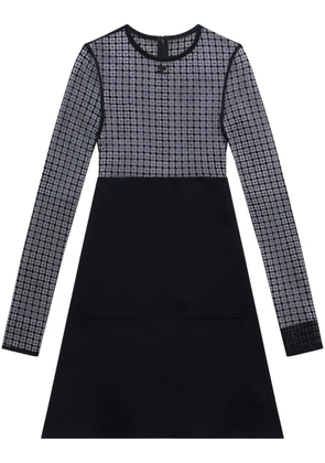 Courrèges lace panelled minidress - Black